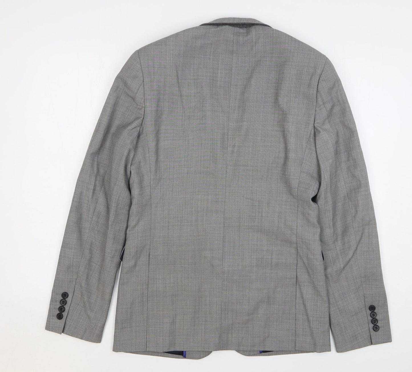 Mens UK Size 36 Topman Regular Grey Suit Jacket
