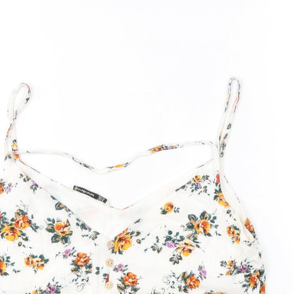 Womens UK Size S Stradivarius Multicoloured Camisole Blouse