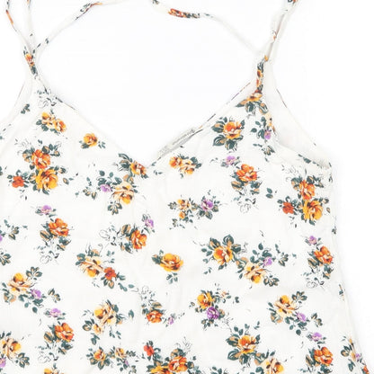 Womens UK Size S Stradivarius Multicoloured Camisole Blouse