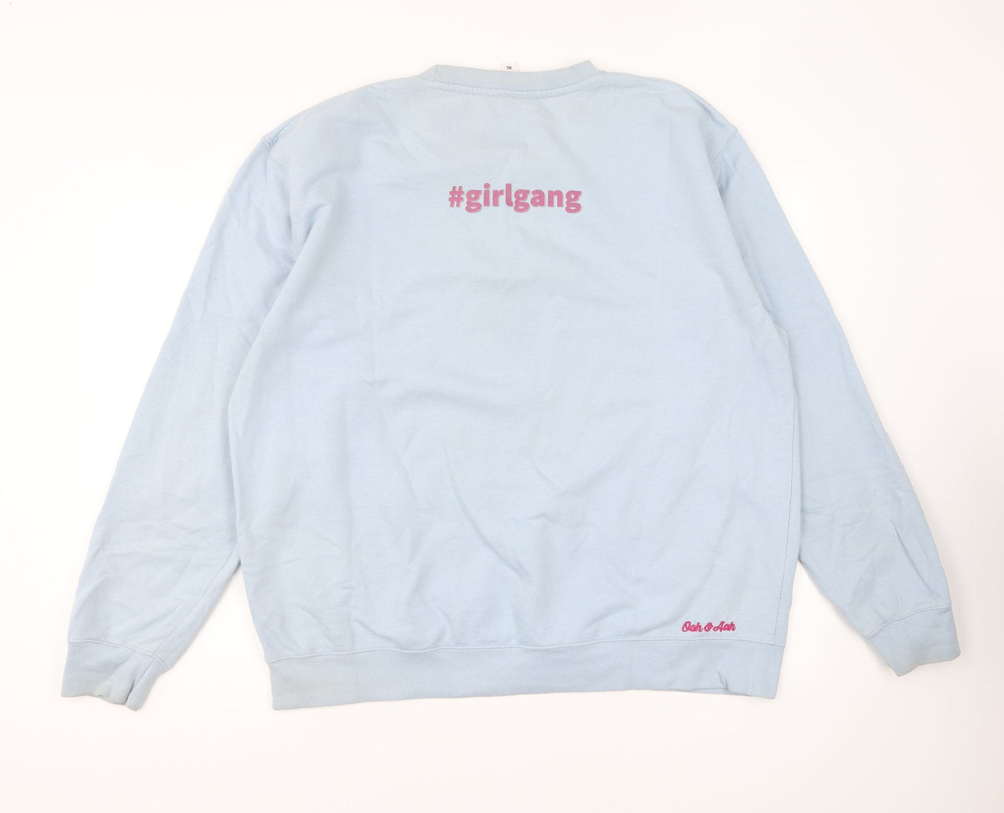 Preworn Womens Blue Cotton Pullover Sweatshirt Size XL Pullover - Girl Gang