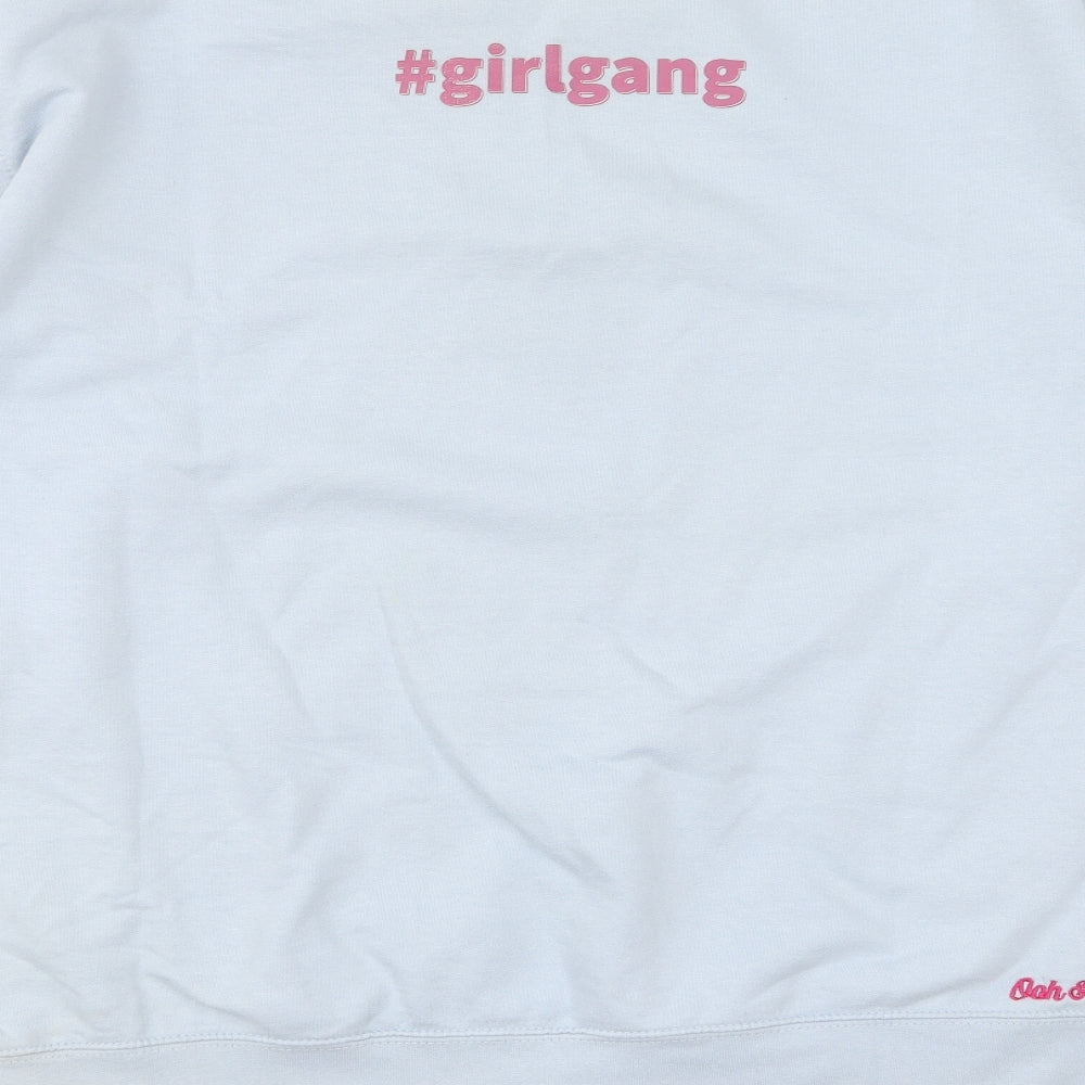 Preworn Womens Blue Cotton Pullover Sweatshirt Size XL Pullover - Girl Gang