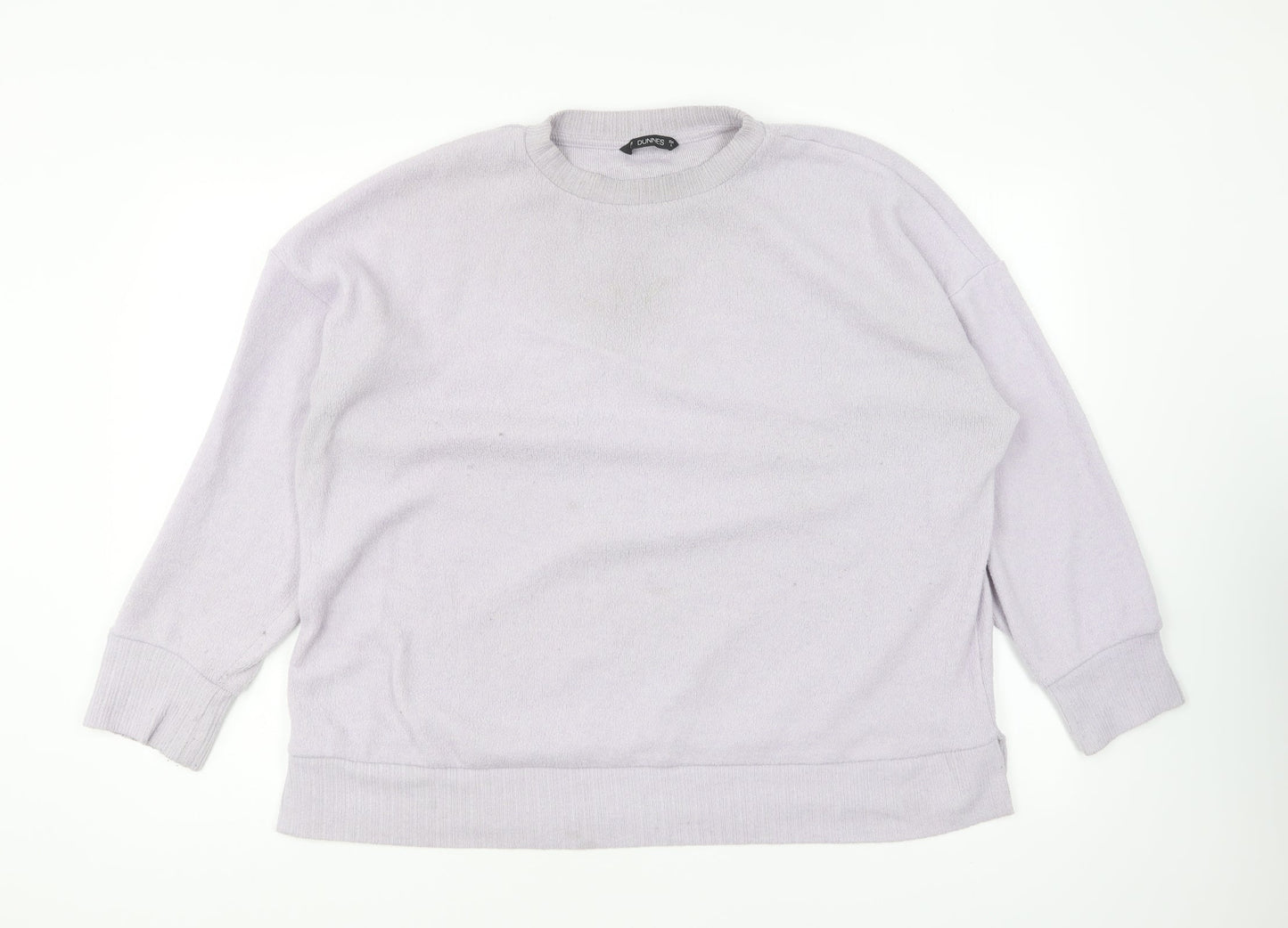 Womens UK Size L Dunnes Stores Purple Pullover Jumper