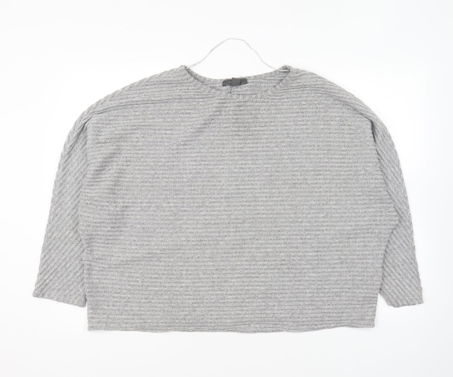 Primark Womens Grey Round Neck Polyester Pullover Jumper Size XL