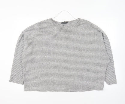 Primark Womens Grey Round Neck Polyester Pullover Jumper Size XL