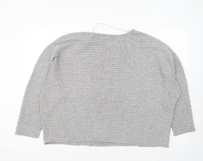 Primark Womens Grey Round Neck Polyester Pullover Jumper Size XL