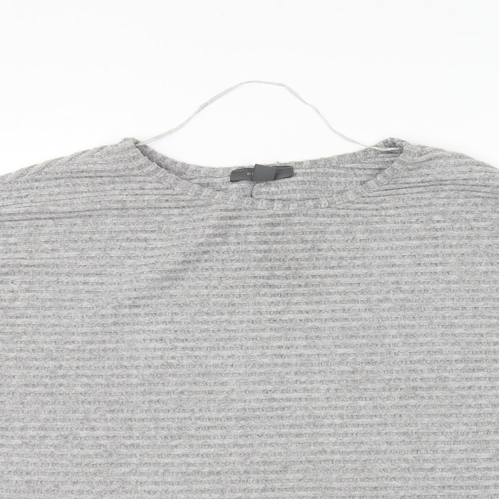 Primark Womens Grey Round Neck Polyester Pullover Jumper Size XL