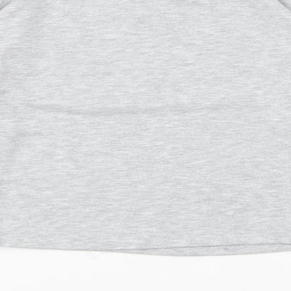 Miss E-vie Girls Grey Polyester Pullover Sweatshirt Size 9-10 Years Pullover - Let It Grow