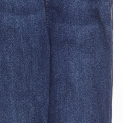 ASOS Womens Blue Cotton Skinny Jeans Size 32 in L32 in Regular Button