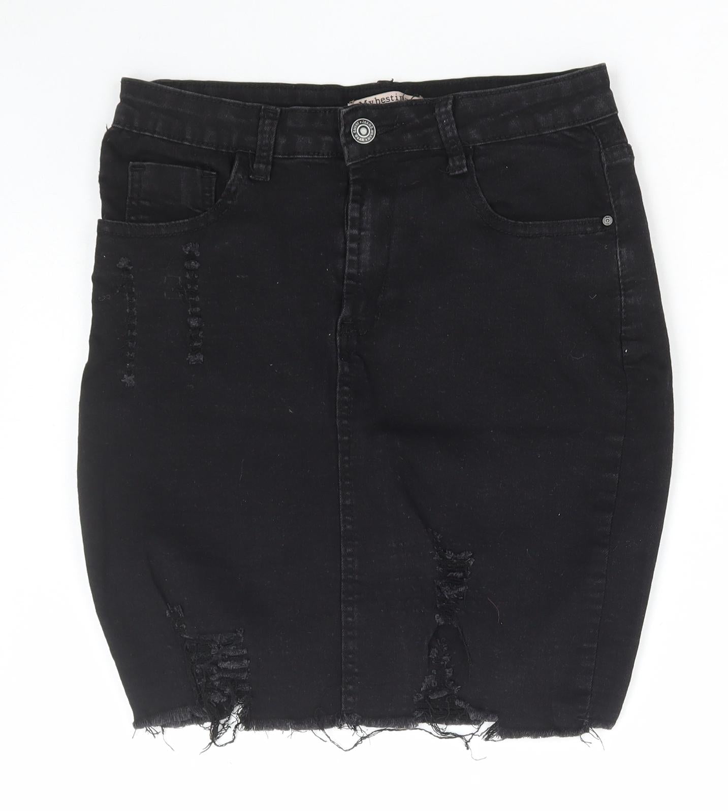 Womens UK Size M My Bestiny Mini Denim Skirt