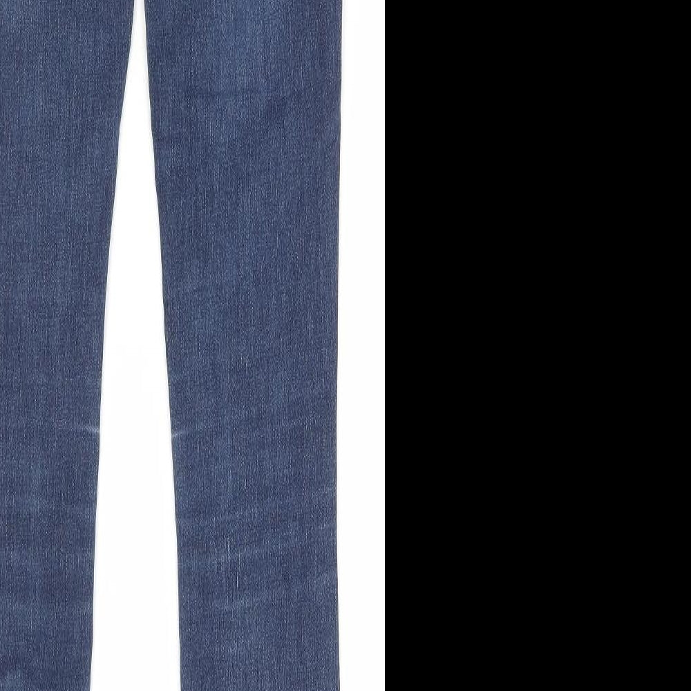 One size Womens Blue Cotton Skinny Jeans Size 30 in L26 in Regular Zip