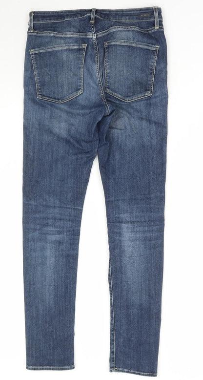 &Denim Womens Blue Cotton Skinny Jeans Size 32 in L32 in Regular Zip