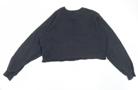 Womens UK Size XS Pull&Bear Blue Pullover Sweatshirt