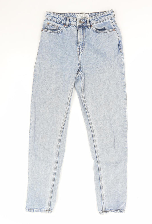 Denim & Co. Womens Blue Cotton Skinny Jeans Size 6 L28 in Regular Zip