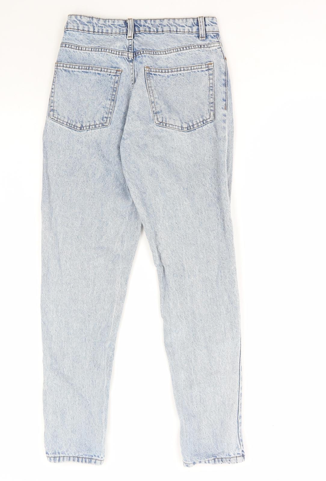 Denim & Co. Womens Blue Cotton Skinny Jeans Size 6 L28 in Regular Zip