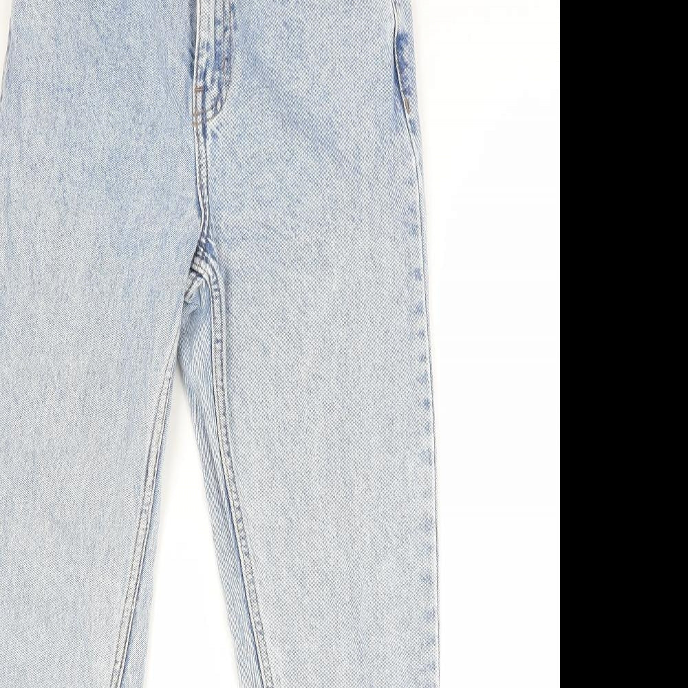 Denim & Co. Womens Blue Cotton Skinny Jeans Size 6 L28 in Regular Zip