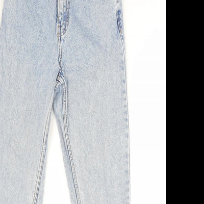 Denim & Co. Womens Blue Cotton Skinny Jeans Size 6 L28 in Regular Zip