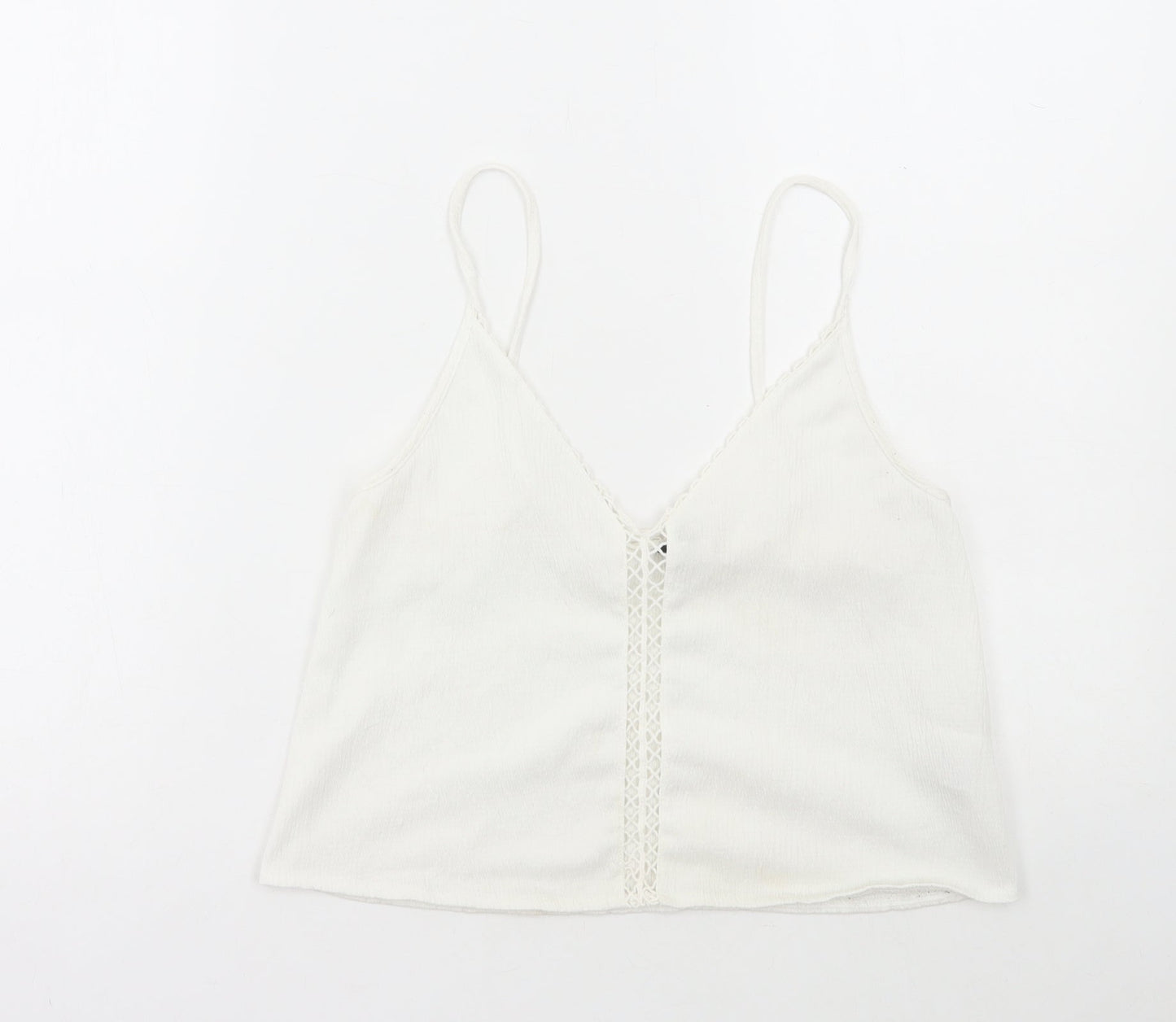 Womens UK Size XS Divided by H&M White Camisole Tank