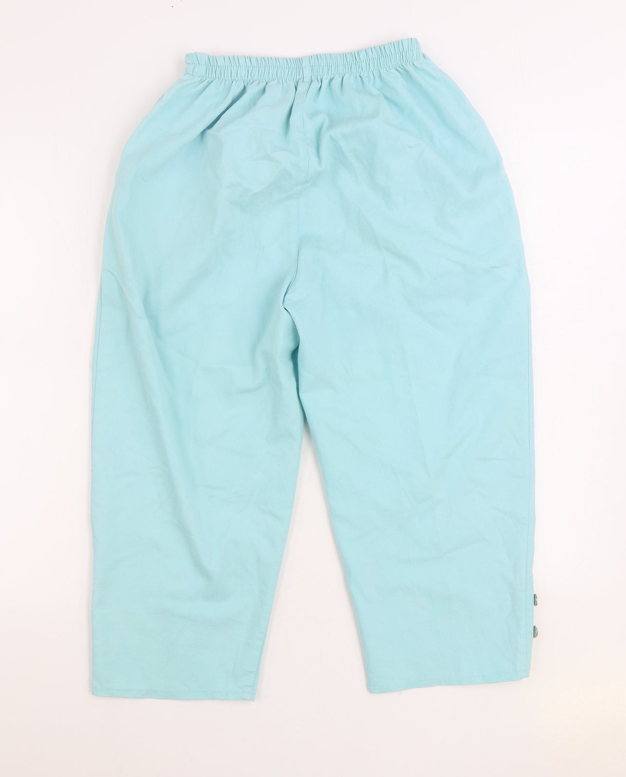 Womens UK Size S Preworn Regular Fit Cargo Blue Trousers