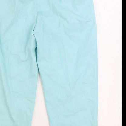 Womens UK Size S Preworn Regular Fit Cargo Blue Trousers