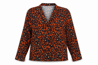 Womens UK Size 8 New Look Orange Basic Button-Up