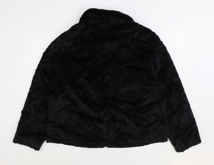 Furnatic Womens Black Jacket Size 12 Hook & Eye