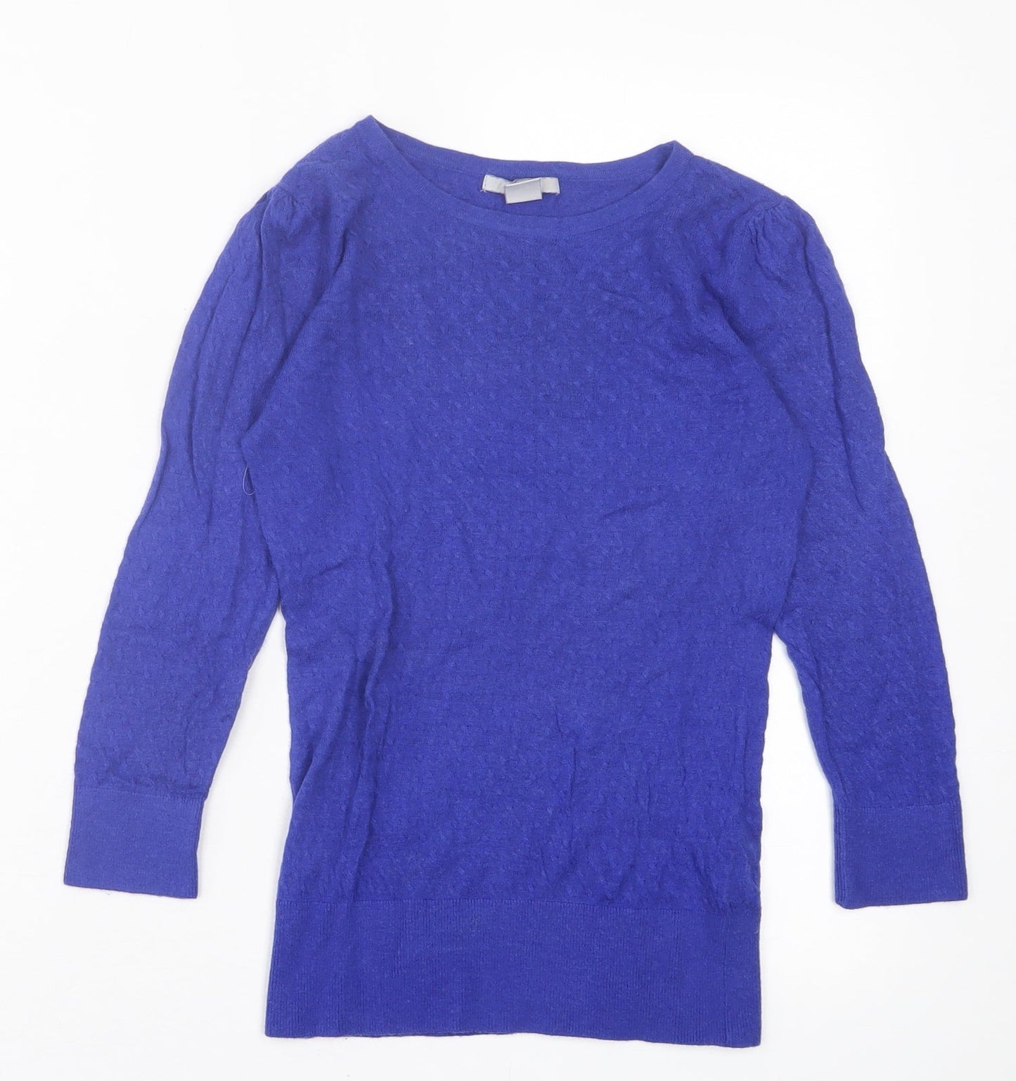 Womens UK Size XS H&M Blue Pullover Jumper