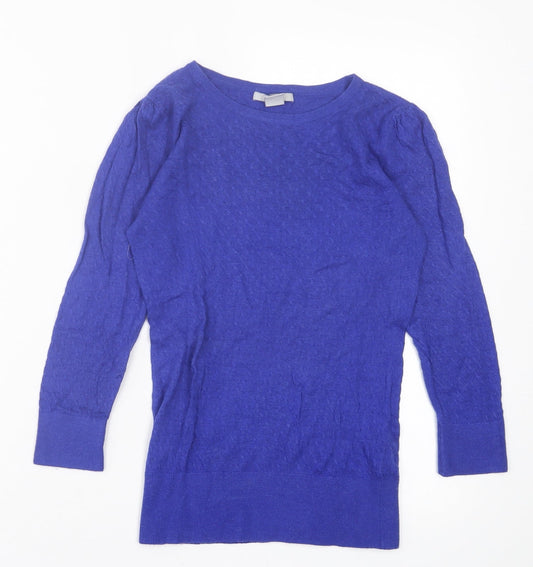Womens UK Size XS H&M Blue Pullover Jumper