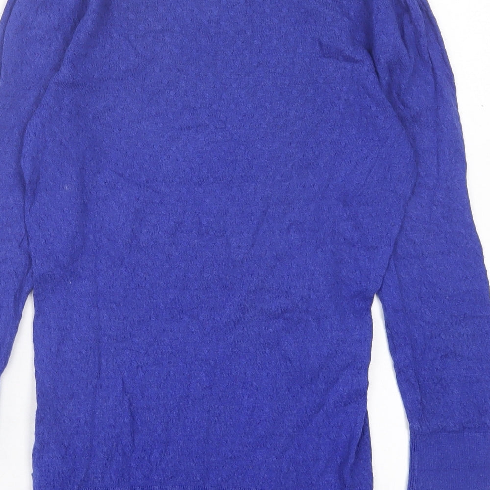Womens UK Size XS H&M Blue Pullover Jumper