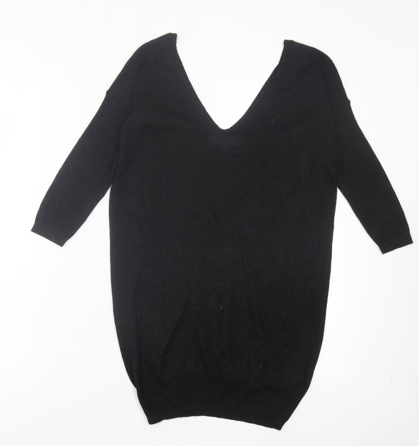 Womens UK Size 6 NEXT Black Basic T-Shirt
