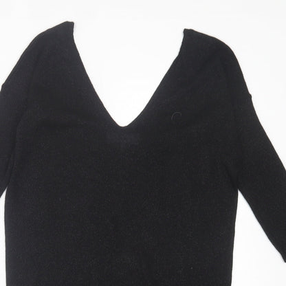 Womens UK Size 6 NEXT Black Basic T-Shirt