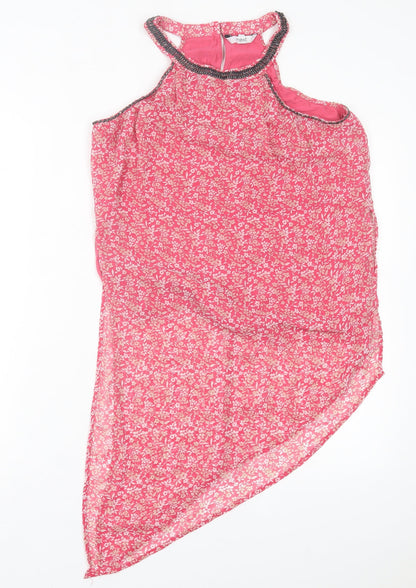 Womens UK Size 10 NEXT Pink Basic Tank