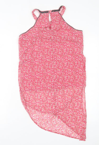 Womens UK Size 10 NEXT Pink Basic Tank