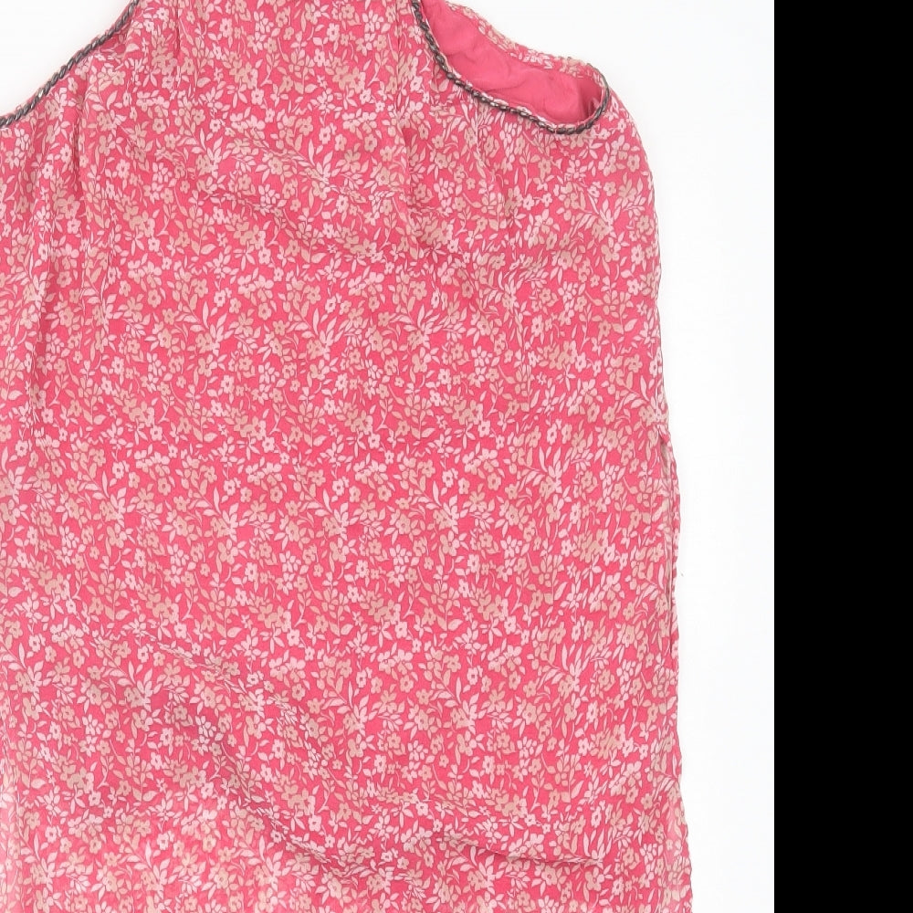 Womens UK Size 10 NEXT Pink Basic Tank