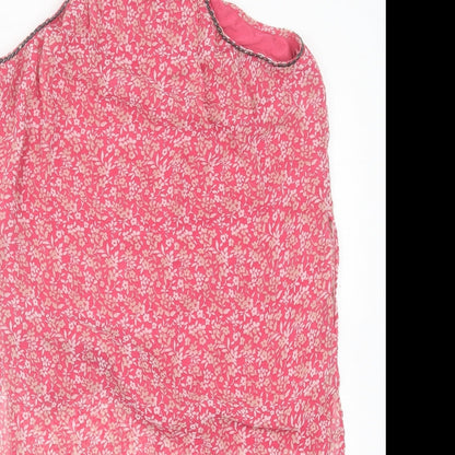 Womens UK Size 10 NEXT Pink Basic Tank