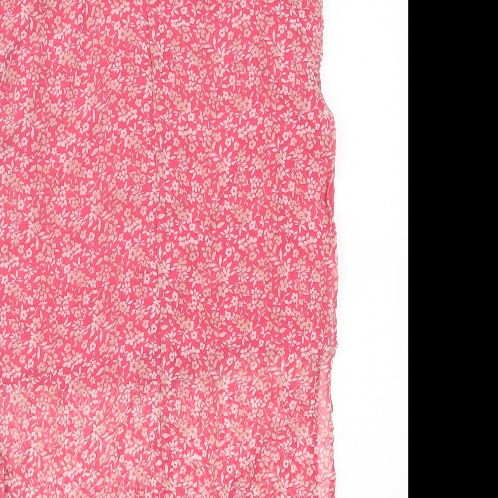 Womens UK Size 10 NEXT Pink Basic Tank