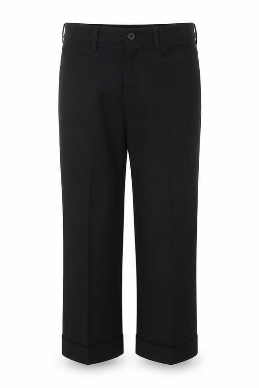 Debenhams Boys Black Polyester Capri Trousers Size 11 Years Regular Button - School Wear