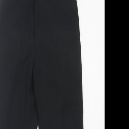 Debenhams Boys Black Polyester Capri Trousers Size 11 Years Regular Button - School Wear