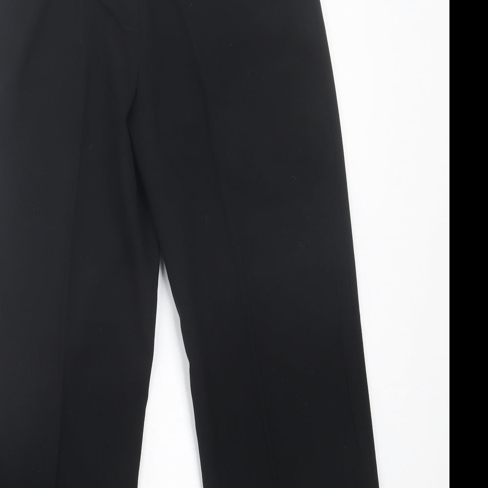 Debenhams Boys Black Polyester Capri Trousers Size 11 Years Regular Button - School Wear