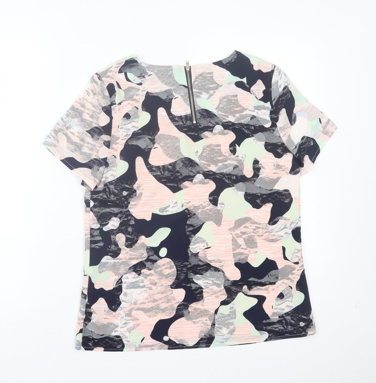 Womens UK Size 10 Sugarhill Multicoloured Basic T-Shirt