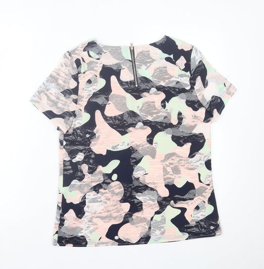 Womens UK Size 10 Sugarhill Multicoloured Basic T-Shirt