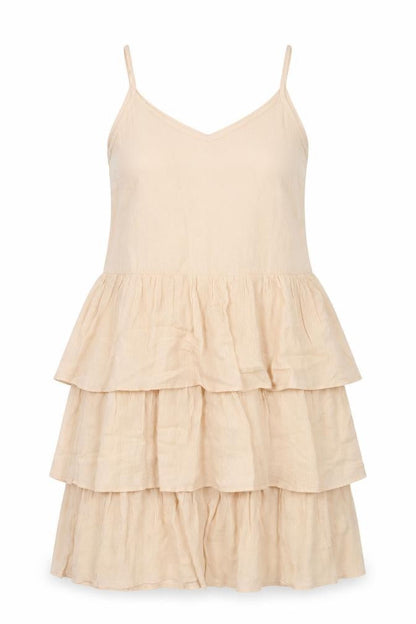 River Island Womens Beige Viscose A-Line Size 8 V-Neck Pullover