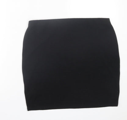 New Look Womens Black Polyester Mini Skirt Size 16