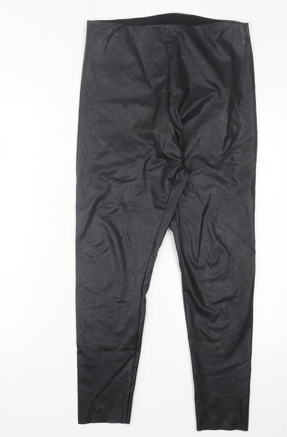 Womens UK Size 16 Gallery Regular Fit Capri Black Trousers
