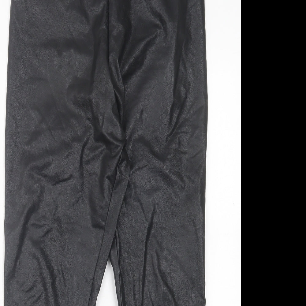 Womens UK Size 16 Gallery Regular Fit Capri Black Trousers