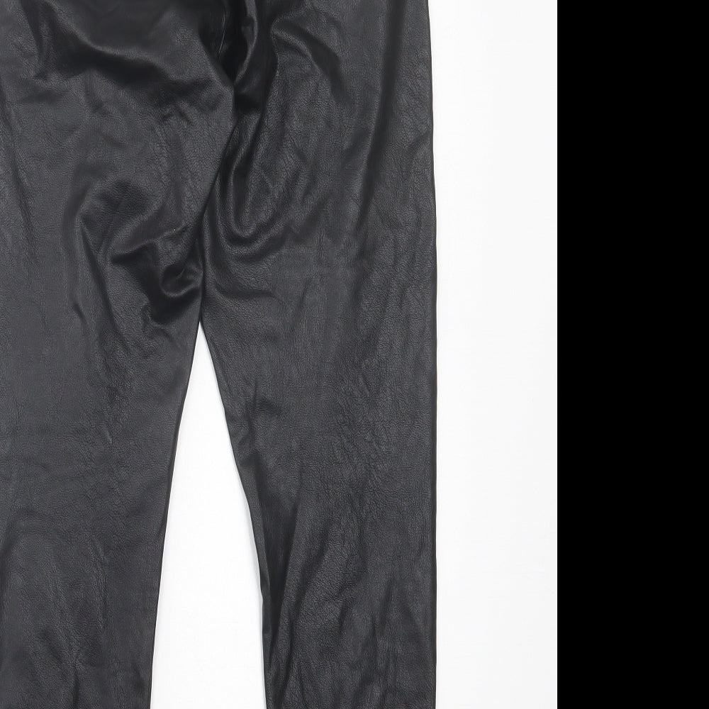Womens UK Size 16 Gallery Regular Fit Capri Black Trousers