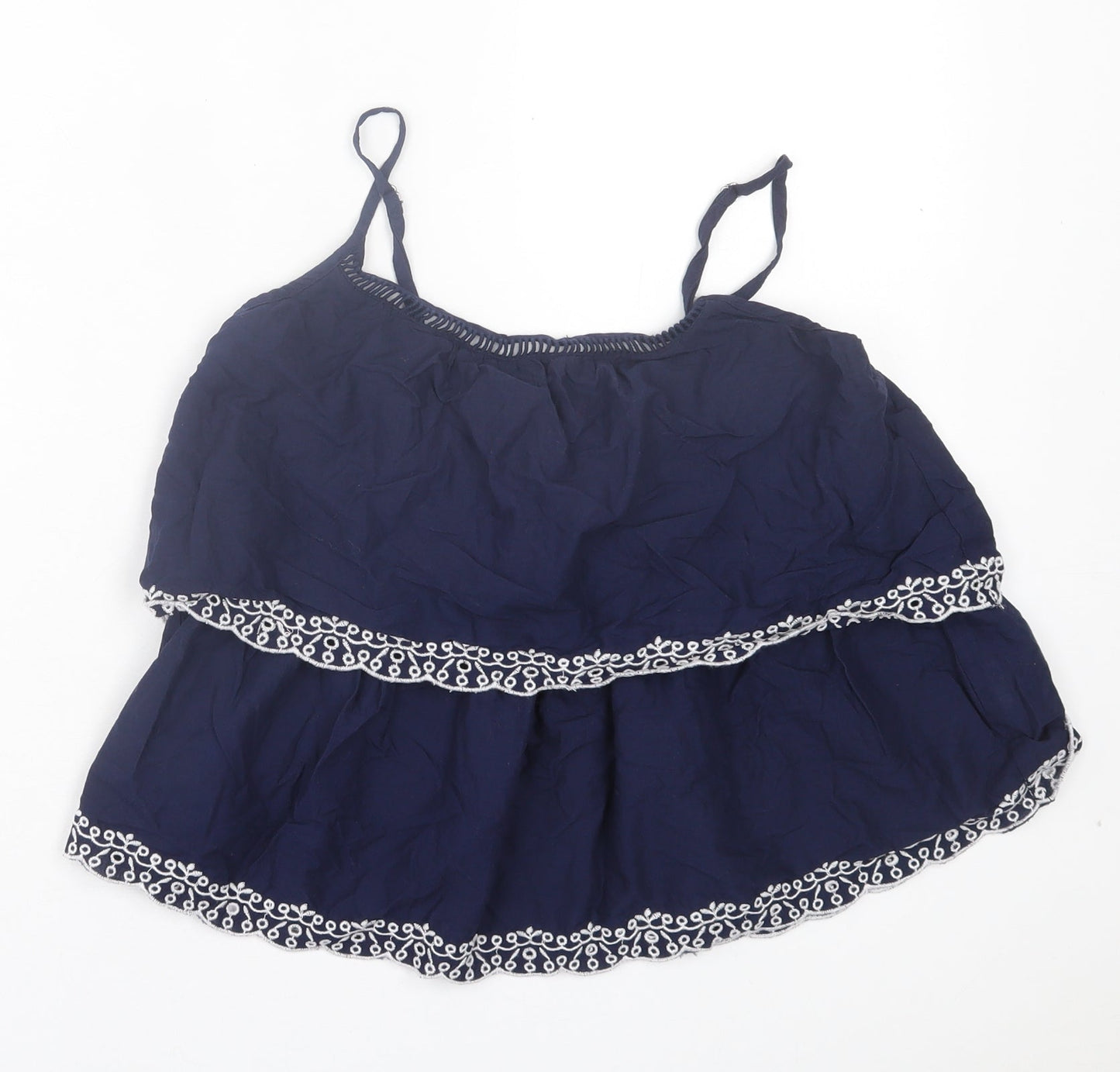 Womens UK Size 8 Atmosphere Blue Basic Tank