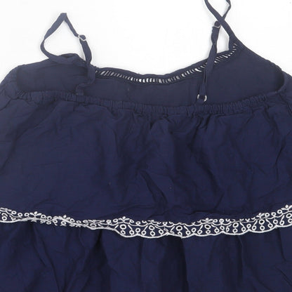 Womens UK Size 8 Atmosphere Blue Basic Tank