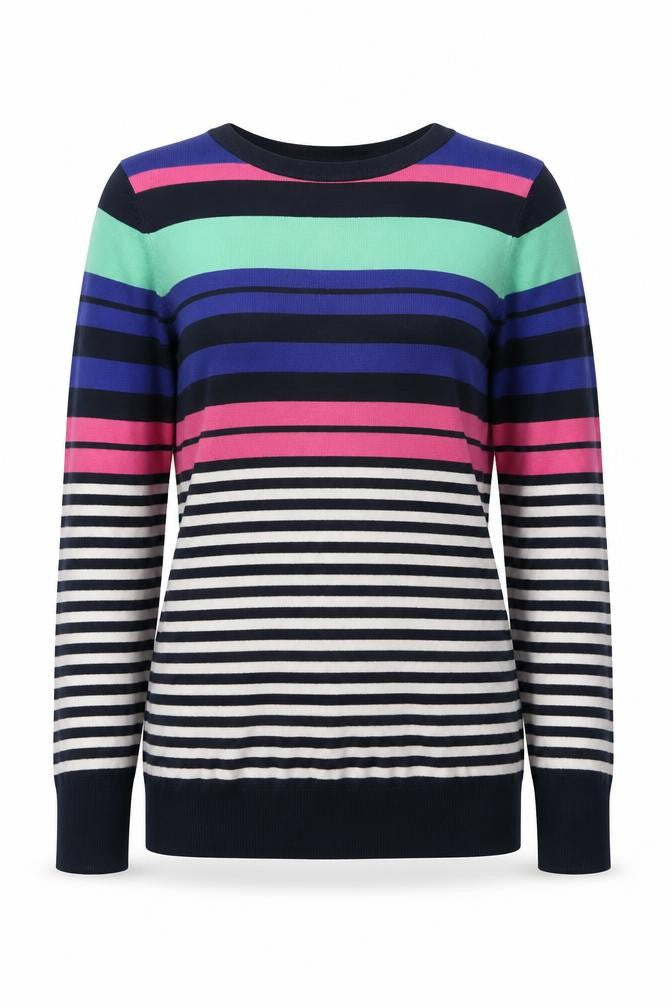 Womens UK Size 10 F&F Multicoloured Pullover Jumper