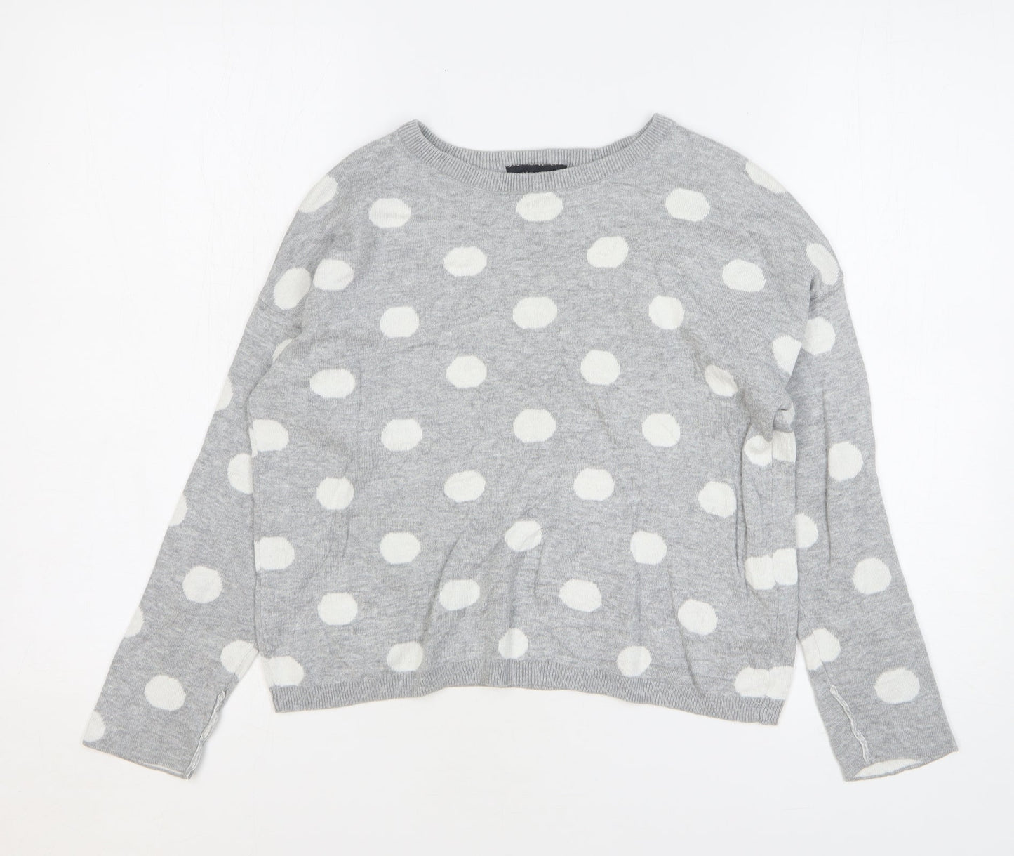 Womens UK Size 8 New Look Grey Pullover Jumper