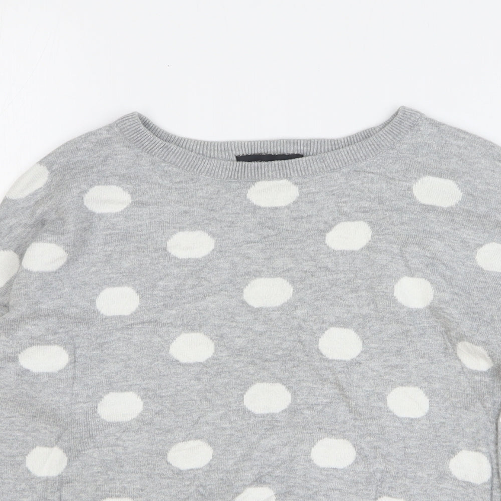Womens UK Size 8 New Look Grey Pullover Jumper